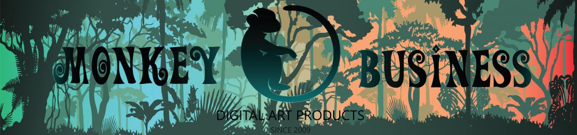 Monkey Business Digital Art Profile Banner