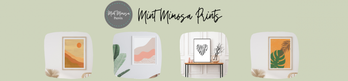 Mint Mimosa Prints Profile Banner