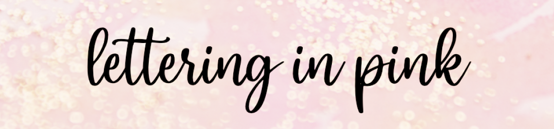 Lettering In Pink Profile Banner