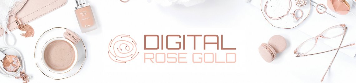 Digital Rose Gold Profile Banner