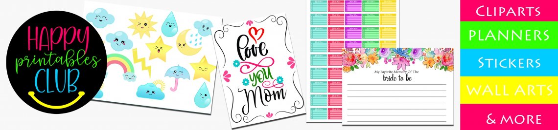 Happy Printables Club Profile Banner