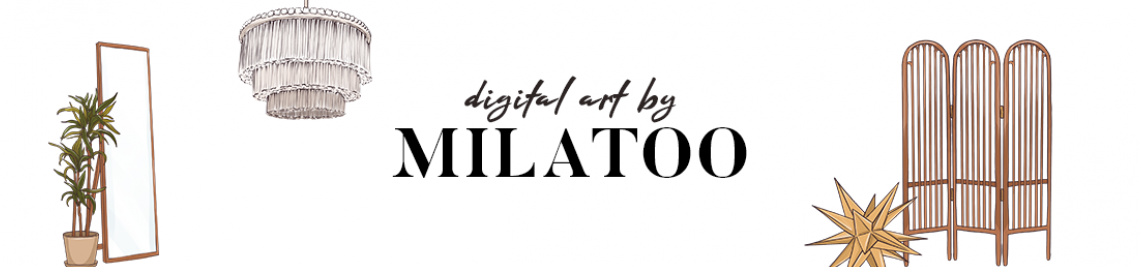 Watercolor clipart by Milatoo Profile Banner