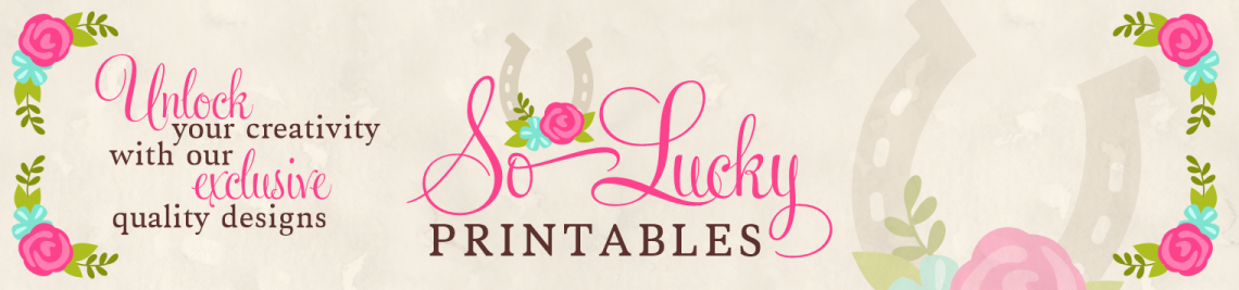 So Lucky Printables Profile Banner